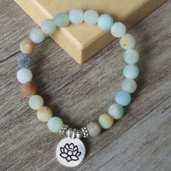BUDDHA CHARM BEADED MEDITATION YOGA BRACELET GOOD - Picture 3 of 5